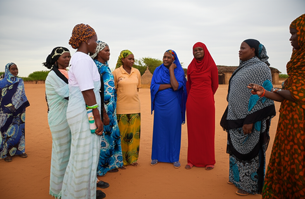 FACDEV team working with community women in Chad